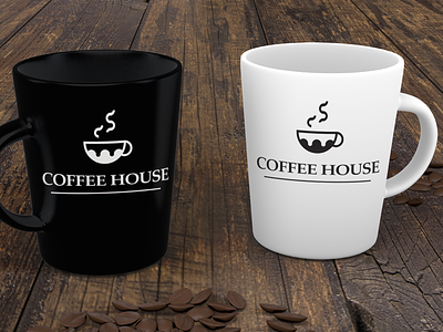 Coffee House coffee cup design branding branding design branding identity branding logo design graphic design logo logo design logo hunting