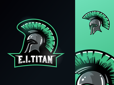 Ei Titan art branding design design art graphic graphic design graphic art helmet icon identity illustration illustration design logo logo design titan twitch illustration twitch logo twitch overlay ui vector