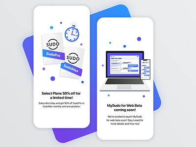 Interstitial Pop-ups 50 off app art branding card design floating elements graphic art illustration laptop phone phone app popup stopwatch ui vector