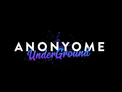 Anonyome Underground Logo branding design graphic art icon identity logo logo design logo design concept typography underground