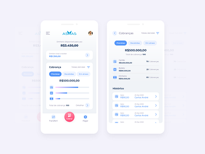 Asaas redesign do aplicativo