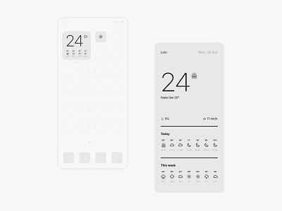 weather app concept