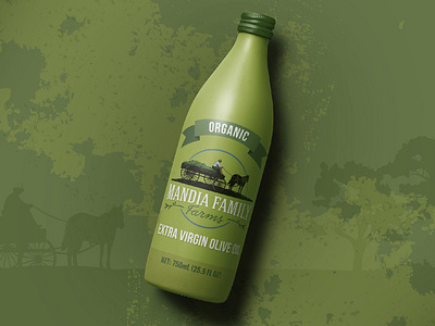 Olive Oil Package bottle brand branding design illustration logo mockup oil olive package typography