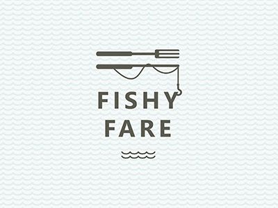 Fishy Fare | Logo eco fish fresh logo marine seafood