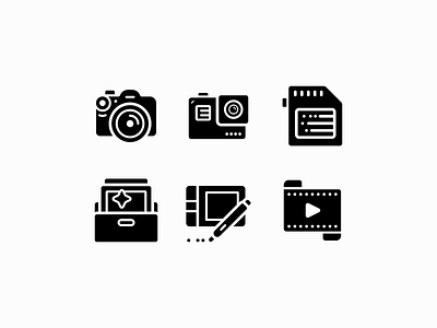 My photo gallery camera edit gallery icon icon pack icons illustration pack photo set video