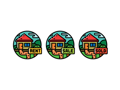 Real estate badges.