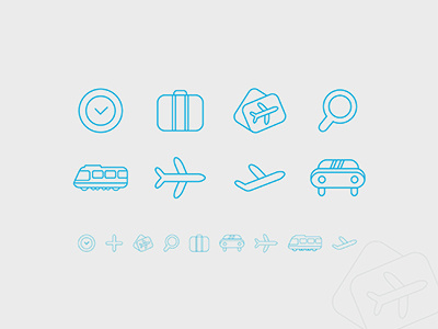 Ticket service icons