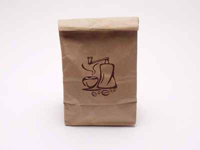 Coffee packet bean coffee illustration line package packet store