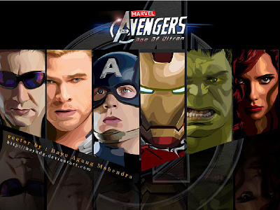 Marvel the Avengers art avengers design graphic marvel vector vectorface