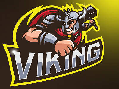 VIKING MASCOT LOGO GAMING branding csgo dota dota2 esport gaming gaming logo logo mascot twitch