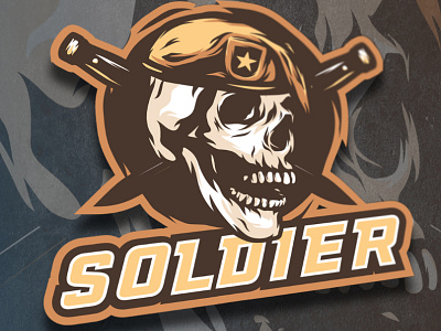 SOLDIER MASCOT LOGO GAMING branding csgo dota dota2 esport gaming gaming logo logo mascot twitch