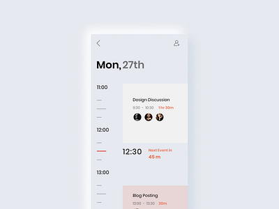 Calendar Event UI 100dayproject adobe xd app design event event app minimalistic typography ui ux