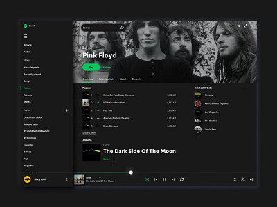 Spotify App Neumorphism Concept