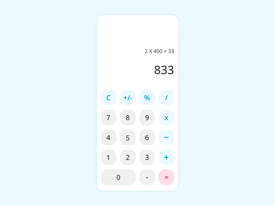 Daily UI #4 Calculator 100daychallenge calculator ui design ui uidesign