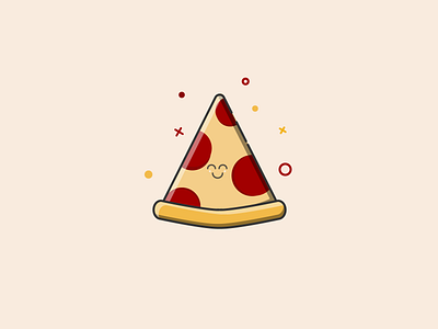 Day 4 Pizza dribbble food illustration pizza