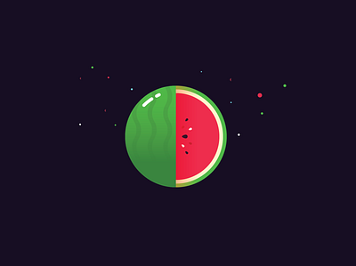 day 7 Watermelon 100daychallenge dribbble illustration watermelon