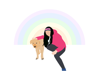 Day 11 Doggo and me 100daychallenge doggo dogs dribbble illustration