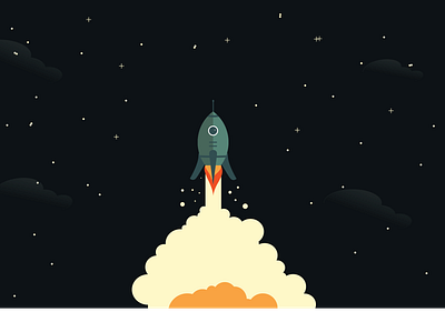 Day 13 Rocket 100daychallenge illustration rocket rocketship space