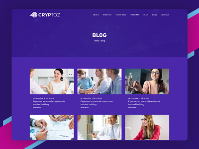 Cryptoz Ico Bitcoin And Crypto Currency Html Template By Templates Coder On Dribbble