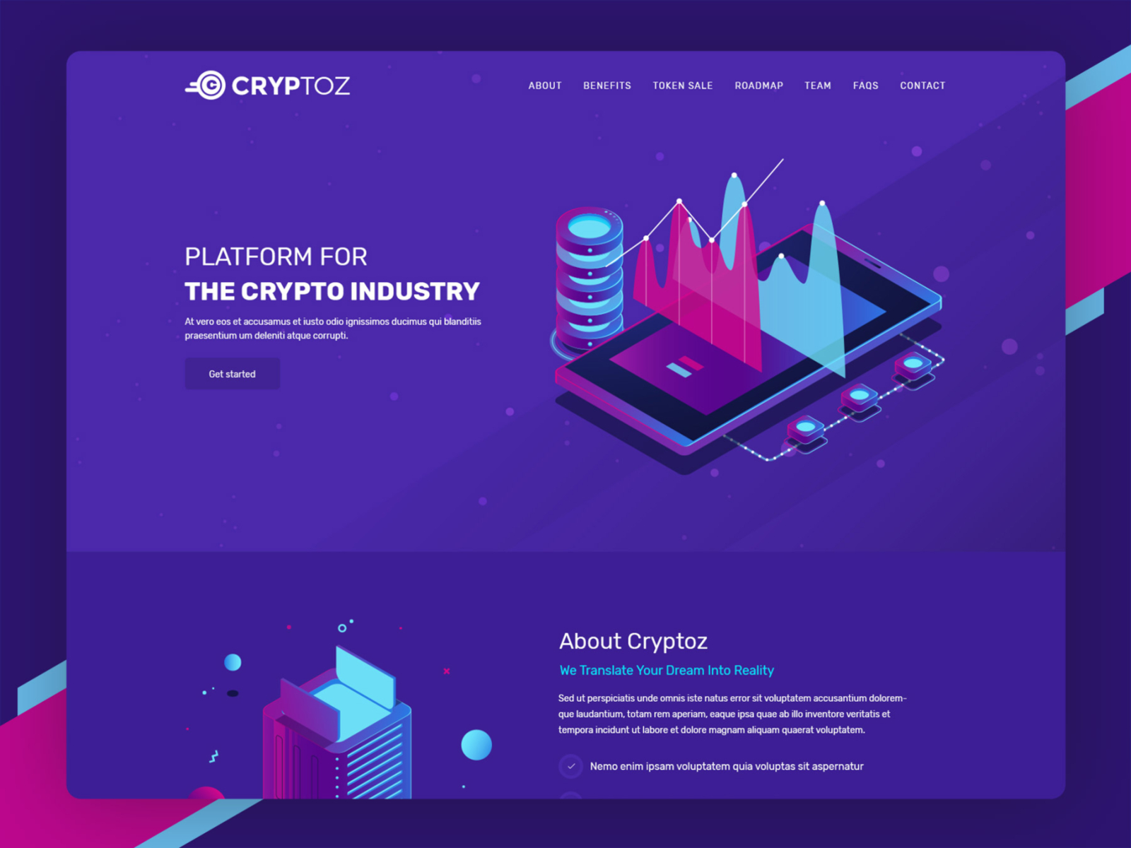 Cryptoz | ICO, Bitcoin And Crypto Currency HTML Template ...
