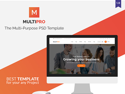 MultiPro | Multi-Purpose PSD Template design flat multi purpose template multipro psd template templates coder ui ux web website