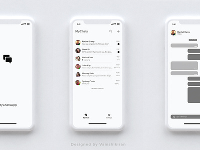 MyChatsApp app design app ui chats messaging app messenger minimalism ui ux design ui design ui kit ui ux