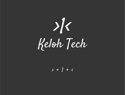 Logo design for KELOH TECH abstract black branding conceptual minimal typography ui vector