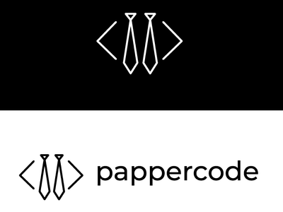 Pappercode black clean minimal simple