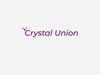 Logo for Crystal Union abstract behance branding clean contract design dribbble illustration logo logo design minimal