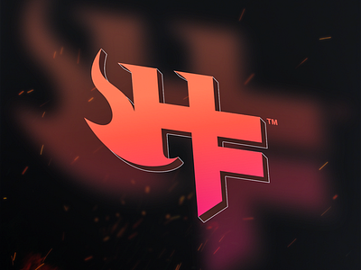 Hellfire branding creative esports fire logo gradient graphic hellfire hf hf logo icon icon logo illustrator logo logo 3d logo design logotype minimal logo orange photoshop unique