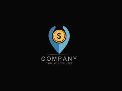Mapcoins logo business clean finance financial fress infesment logo new job profesional simple style