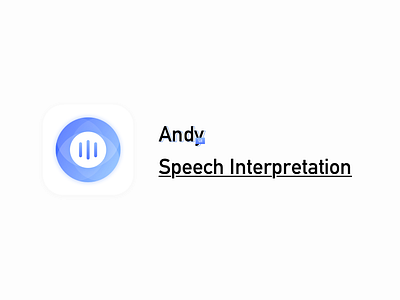 Speech Interpretatio logo/icon app design icon illustration logo ui