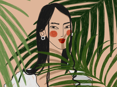 8 March: Asian woman 1 8 march art digital drawing flowers girl happy womens day illustration smile woman