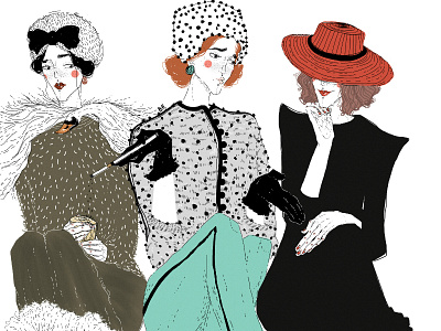 Gossips art drawing girls illustration