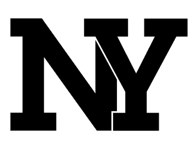 NY logo logo serif slab