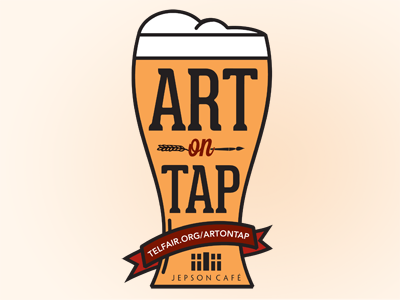 Art On Tap beer illustration vector