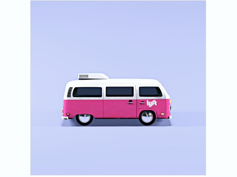 Lyft Van animation c4d cinema4d mograph motion graphics