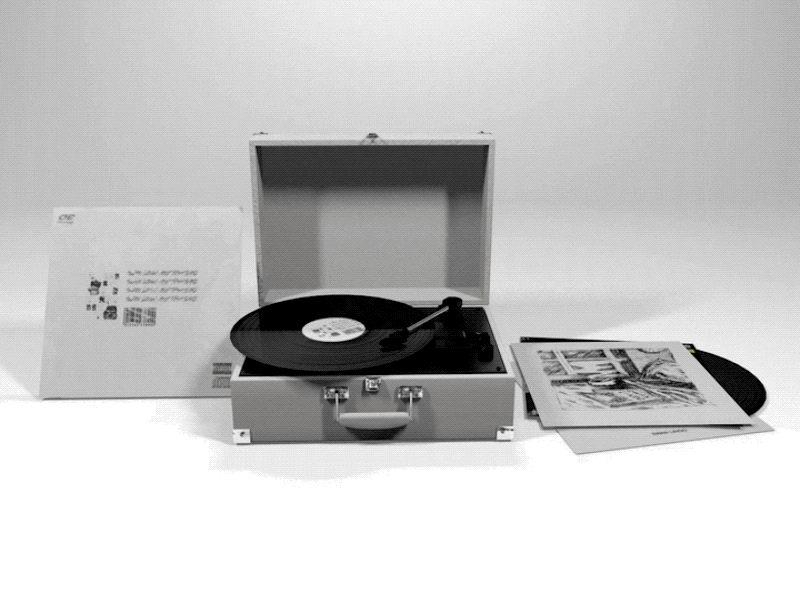 Record Player Model 3d animation animation c4d cinema4d design gif mograph motion graphics record player vinyl