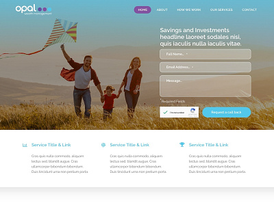 Landing Page - Savings and Investments design digital design landing page ui ui design