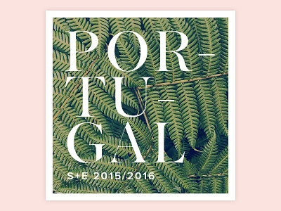 Portugal - S+E 2015/2016 cover leaves pastel portugal serif travel