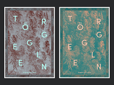Törggelen Poster fluo forest gradient gradients graphic italy poster tree trentino type typography wood