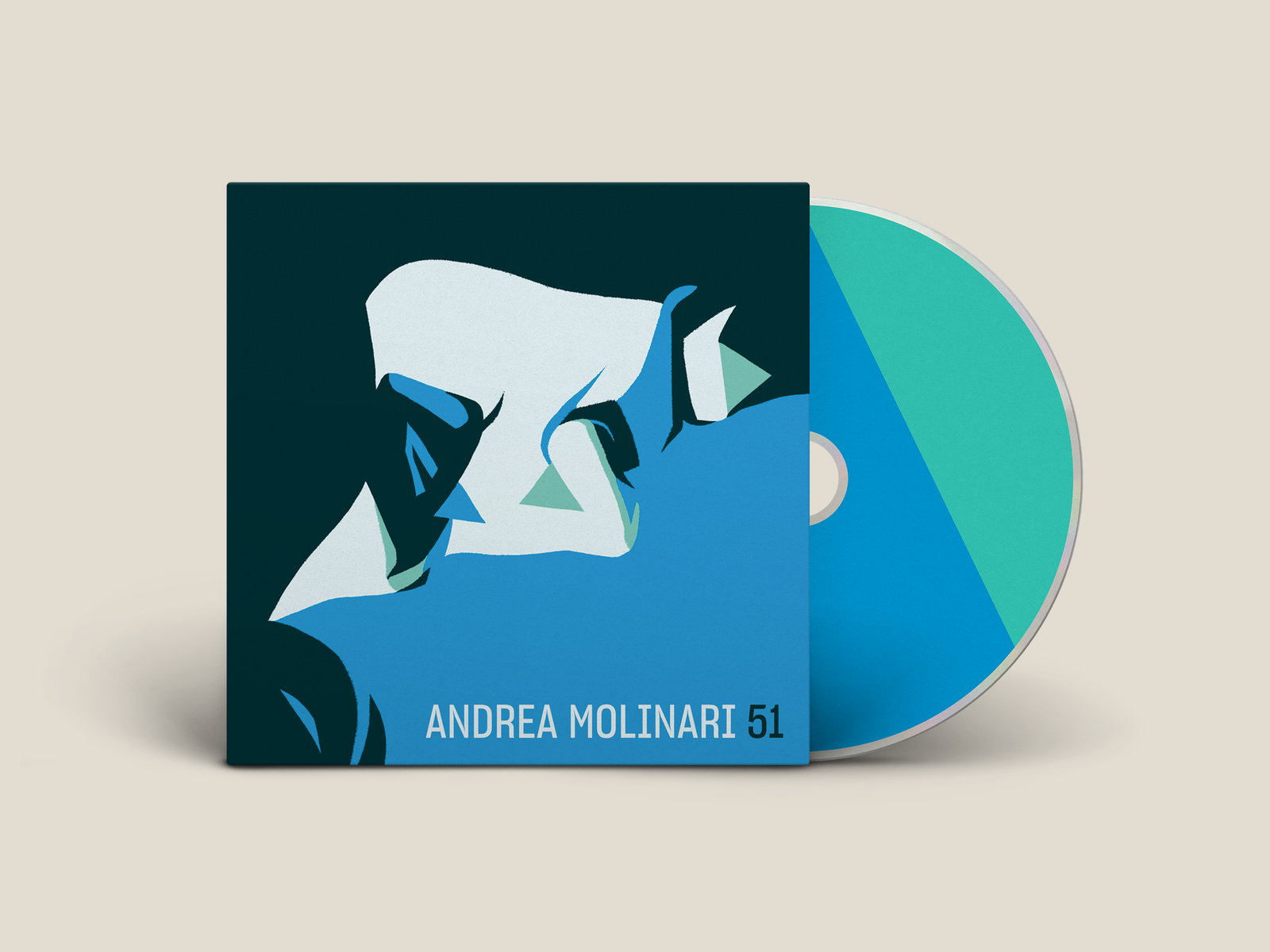 Andrea Molinari 51 album artwork by Stefano Corinaldesi