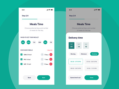 Meals time fitness app food app meal plan meals ui design uiux