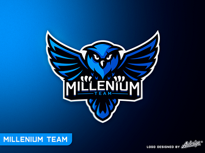 Millenium Team as design cybersport design esports esports logo illustrator logo logotype owl photoshop