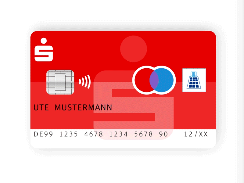 Sparkasse app banking credit card creditcard ec card iphone mobile motion design motion graphics payment smartphone sparkasse wifi