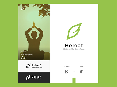 Beleaf - B letter logo app b letter b logo branding eco illustrator lab leaf logo minimal nature