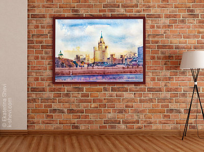 Moscow art illustration moscow russia sketch watercolor