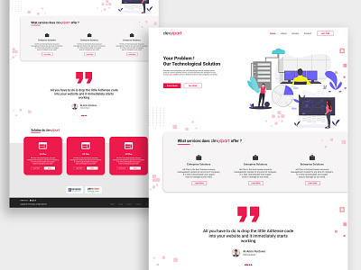 Landing Page - Daily UI Challenge 003 adobe xd business creative daily ui illustraion landing page typogaphy ui ux user interface web design website