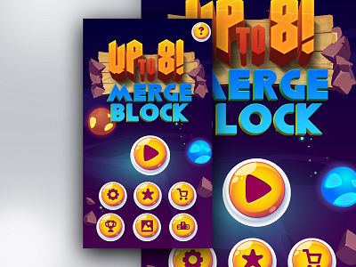 Space Blocks - Up to 8 app apps application app concept app design app mockup art book artwork design game design illustration mobile