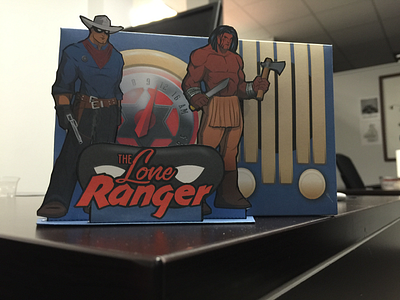Lone Ranger paper Radio illustration lone ranger papercraft